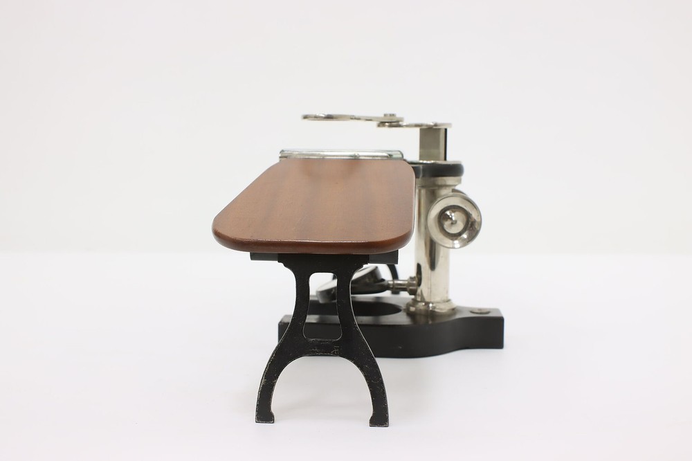 Bausch Antique Iron Laboratory Dissection Microscope & Case #56877