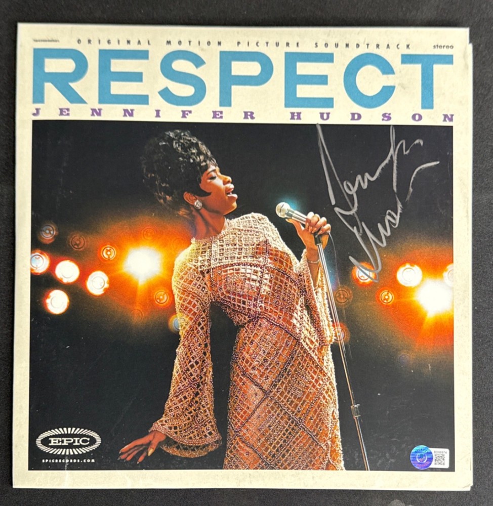 Jennifer Hudson Signed Respect Album Vinyl Record BAS BD06974
