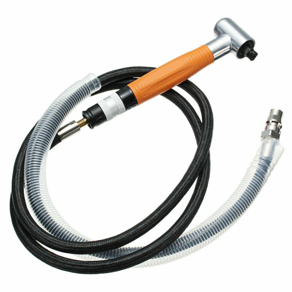 DIY 90 Degree 3MM Pneumatic Micro Grinder Angle Air Micro Die Grinder Set Tool #
