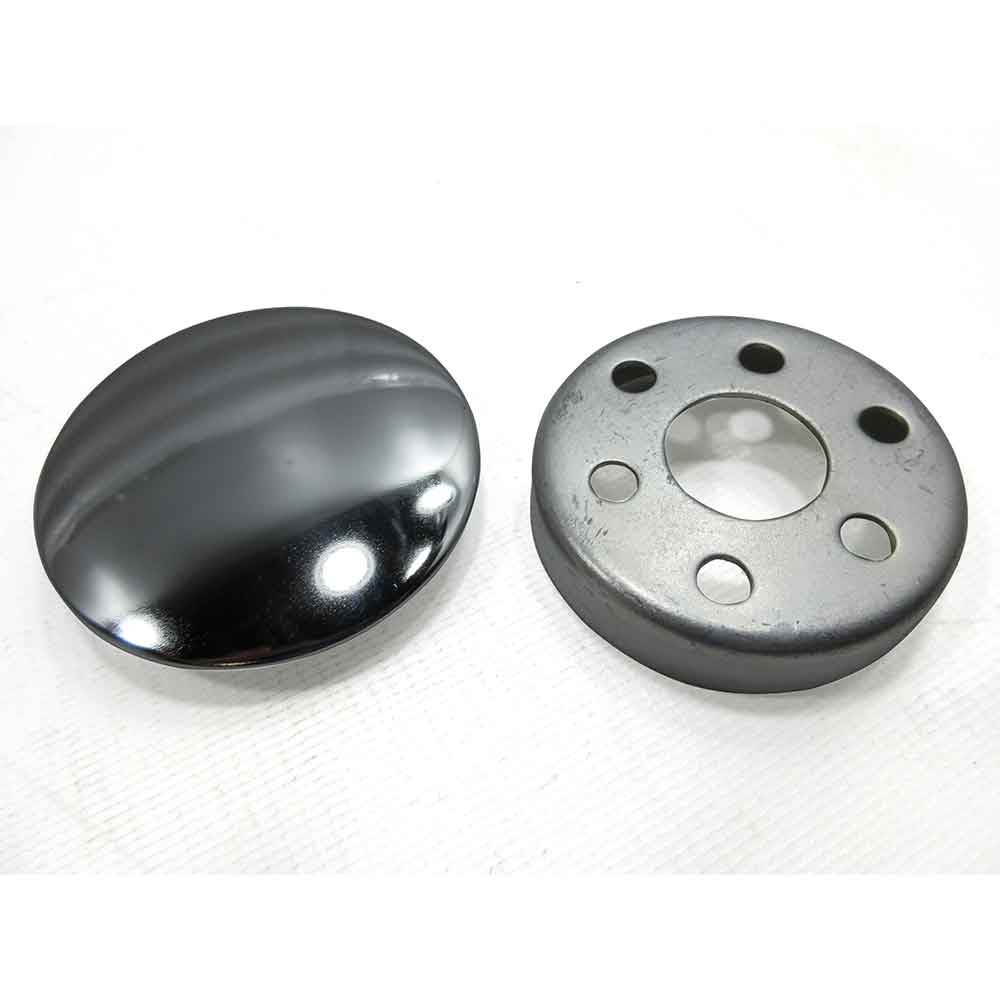 Steering Wheel Cap Assembly, Mounting Cup & Chromed Cap 1877