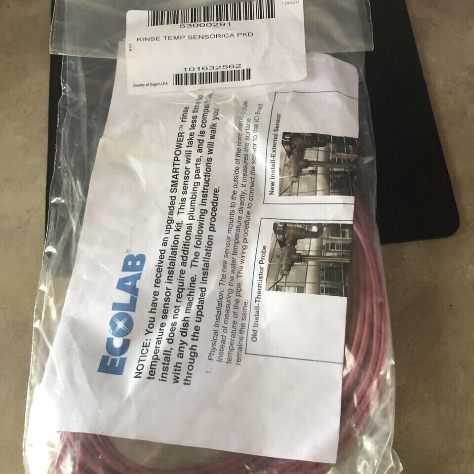 EcoLab rinse temp sensor 53000291 wire