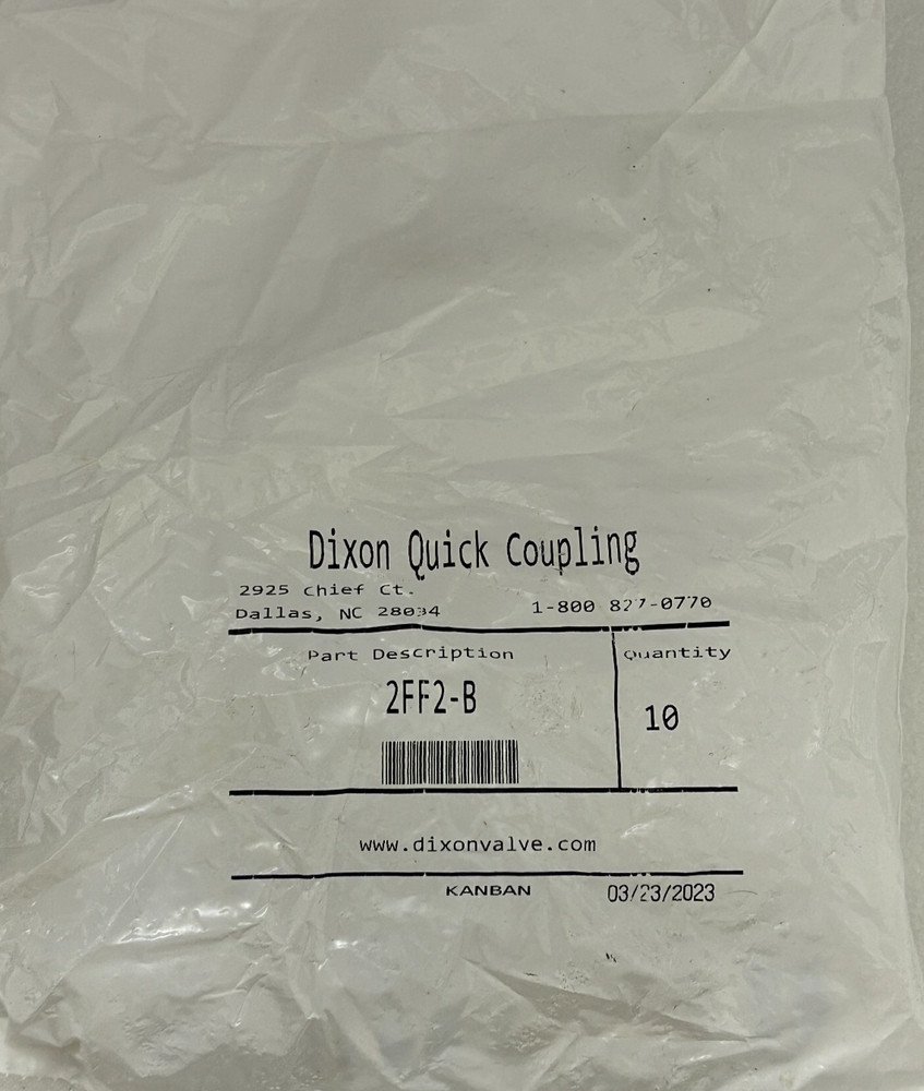 DIXON Quick Coupling 2FF2-B - (01 Piece)