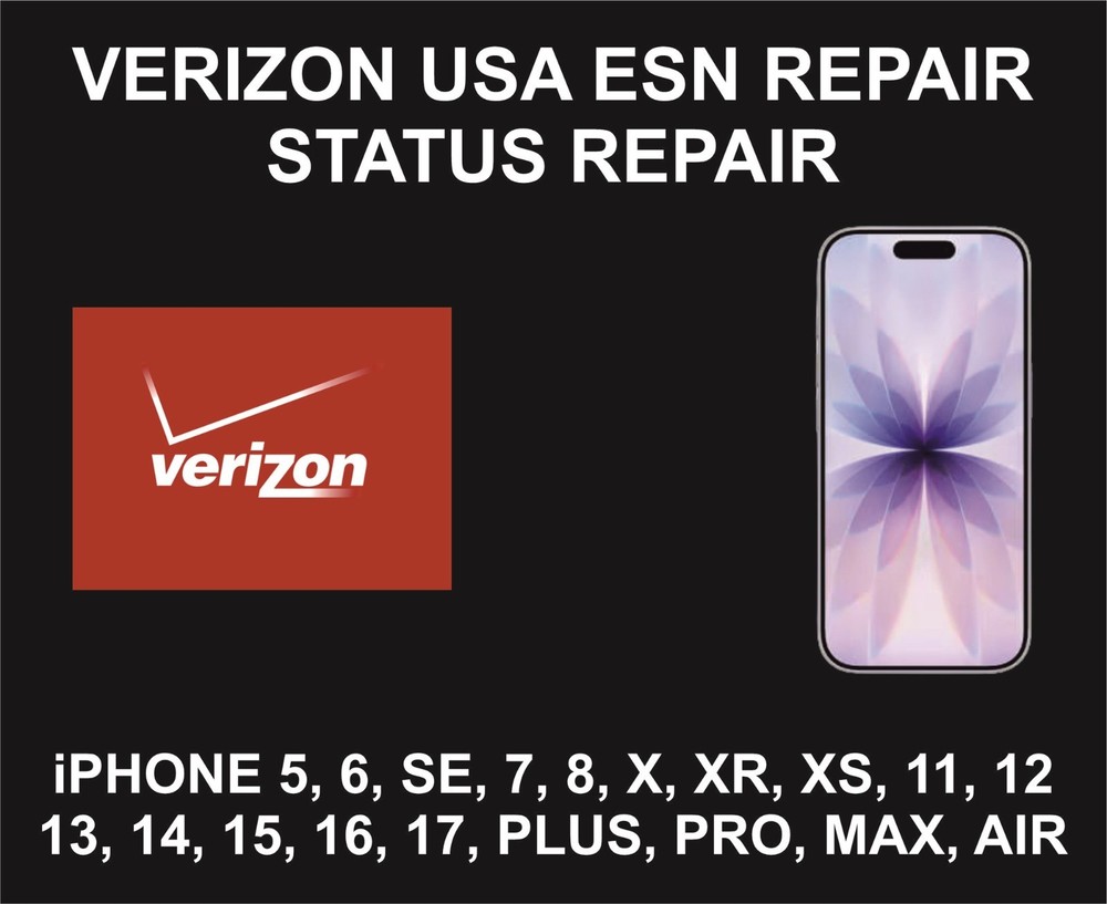 Verizon USA, All Models, Unb, Service and Fix