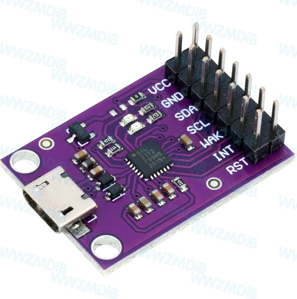 CP2112 Adapter Micro USB to SMBus I2C Communication with Wires