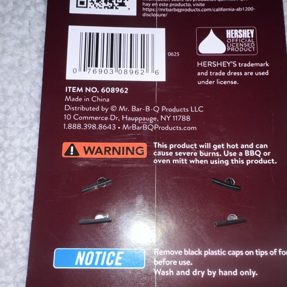 Hershey's Extendable Cooking Forks Set of 2, Camping BBQ Compatible