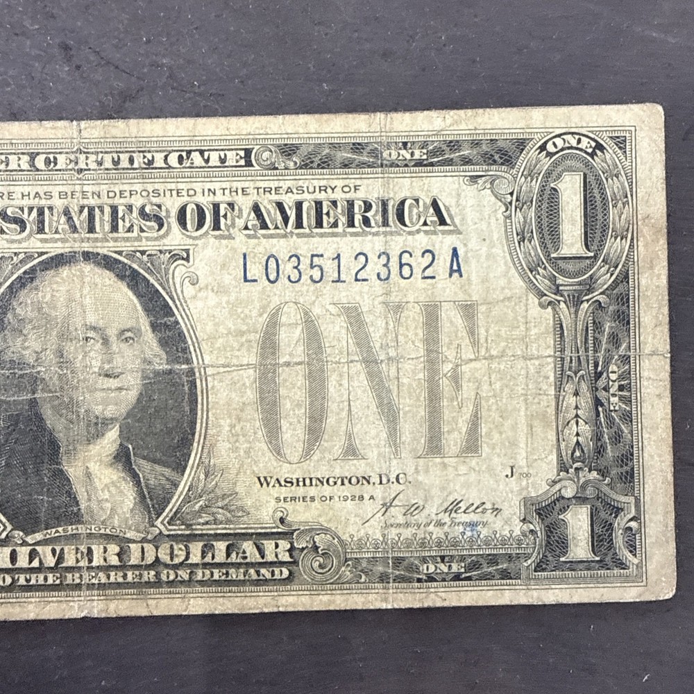 1928 A $1 Dollar Silver Certificate