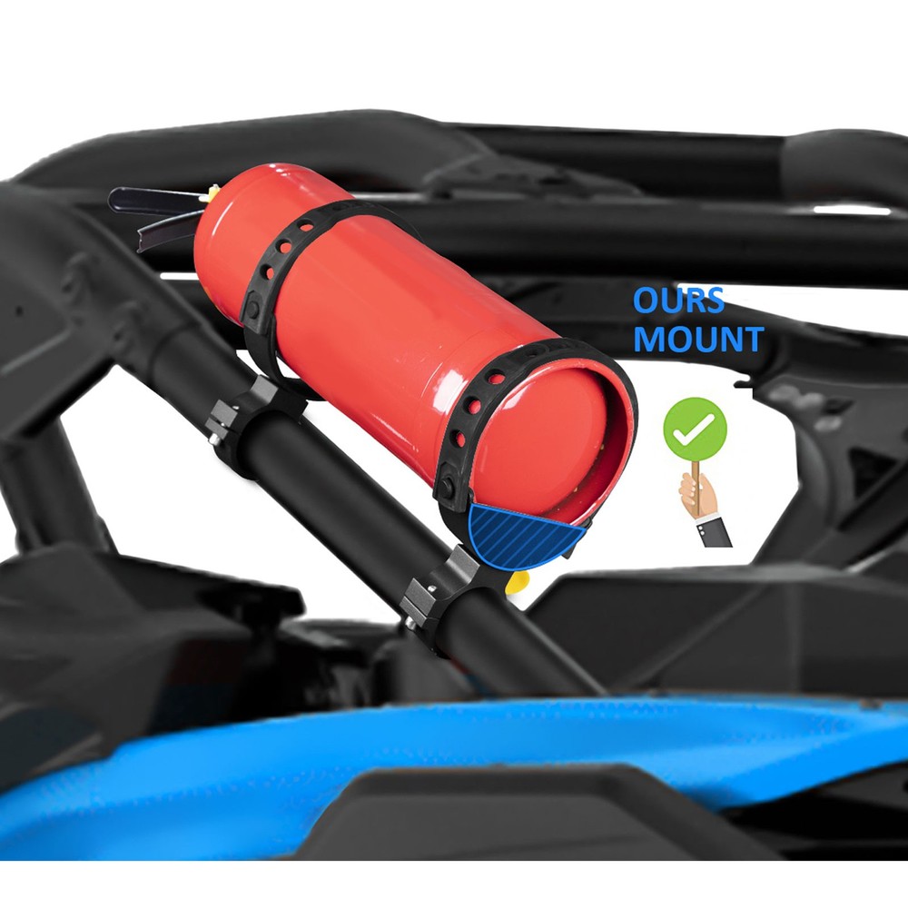 Black Roll Bar Fire Extinguisher Mount Bracket Holder For Can-Am X3 UTV ATV