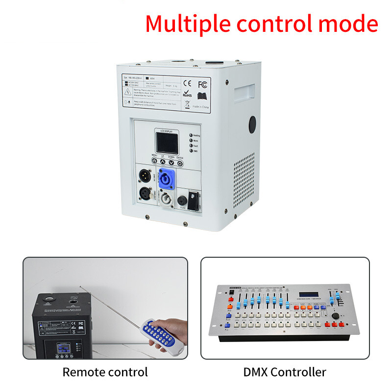 4PCS 750W White Cold Spark Machine firework DMX Wedding Stage Effect w/Case