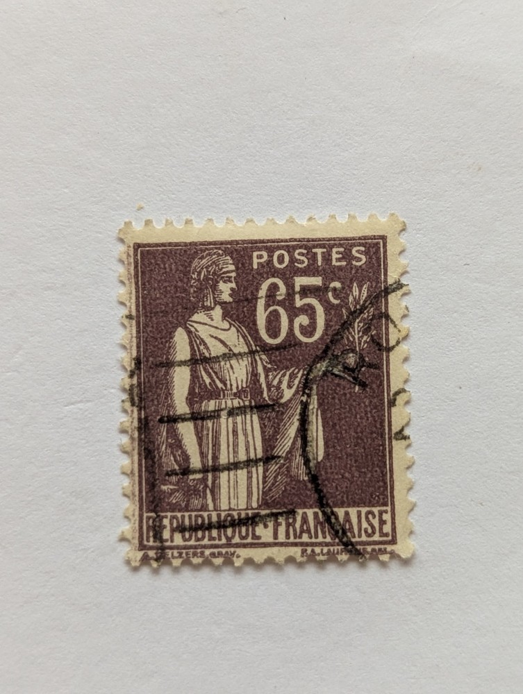 French stamps 6 Values. 48F
