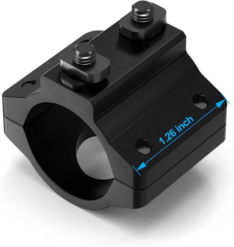 Tactical M-LOK Offset Light Mount 1" Ring Mount for Flashlight Scope MLOK Rail