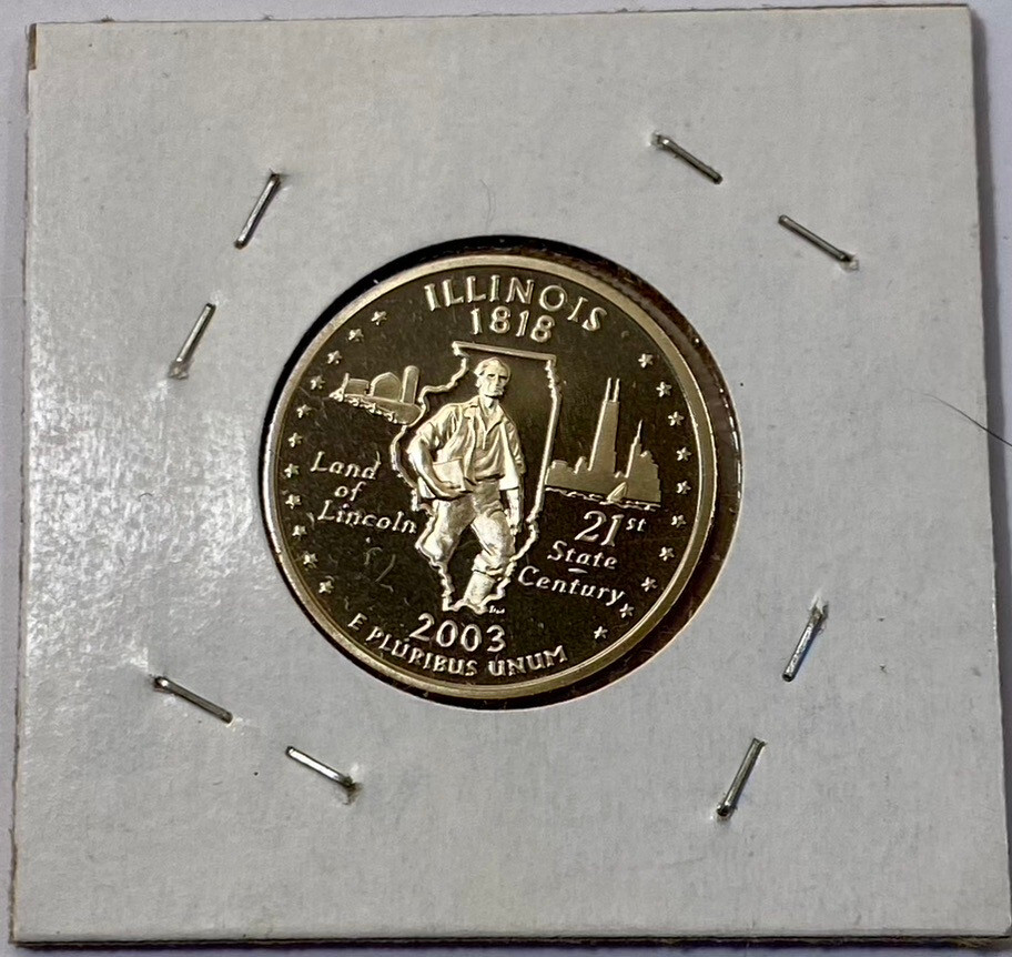 2003 S Illinois State Quarter Deep Cameo Proof