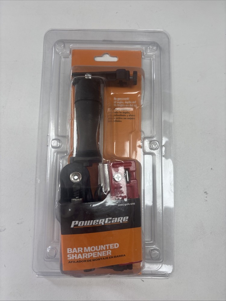 PowerCare Bar Mounted Chainsaw Sharpener Model Adjustable Dial Settings