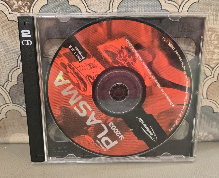 RARE! Cakewalk Plasma 2003 PC Loop Based Music Studio Software - 2 Disc