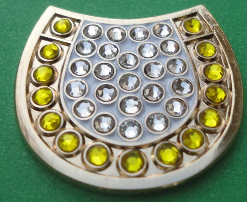 Horseshoe with Crystals Ball Marker