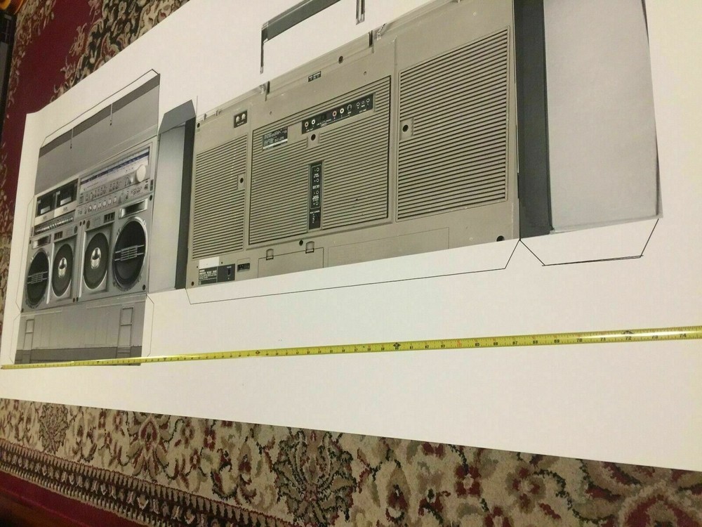 sharp gf-777 FULL SIZE boom box star paper model trek plan prop