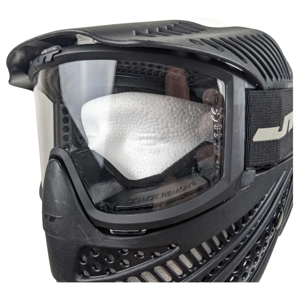 JT Full Coverage Paintball Mask Black Protective Face Gear Goggles