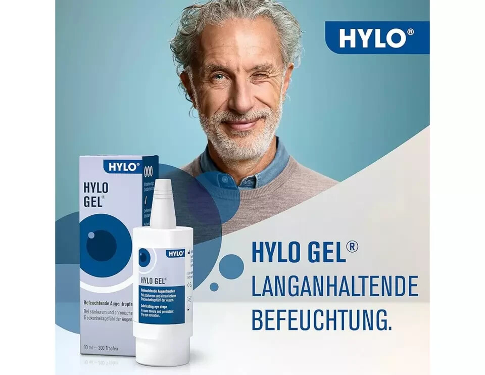 HYLO GEL EYE DROPS 10ML ( X 3 )
