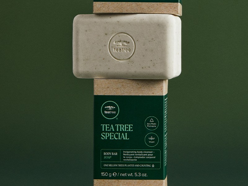 Tea Tree Body Bar Soap, Deep Cleans + Exfoliates, For All Skin Types