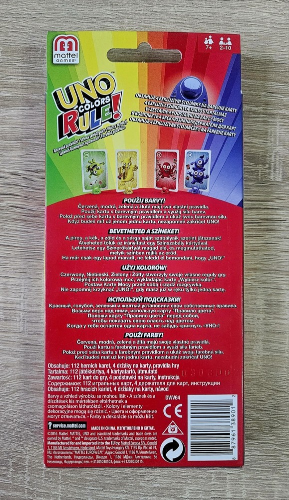 Mattel Uno Colours Rule DWV64