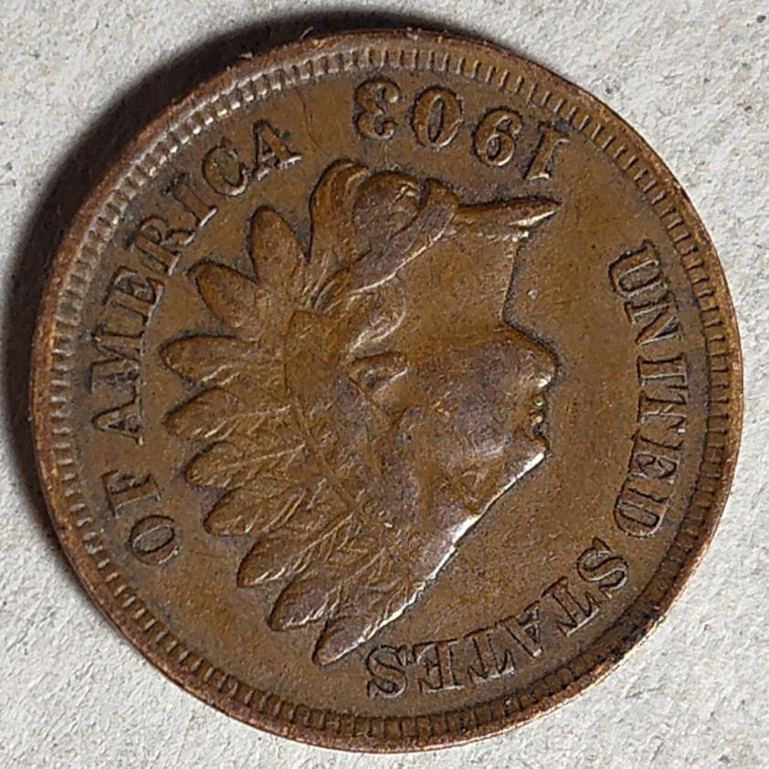 1903 Indian Head Cent / Coin #I033