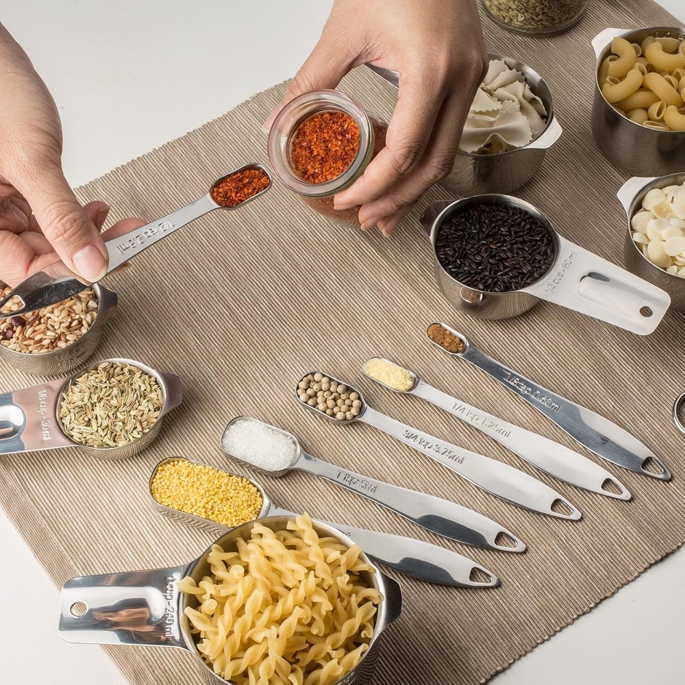Durable 13-Piece Measuring Cups Set with Ergonomic Handle - Kitchen Essential