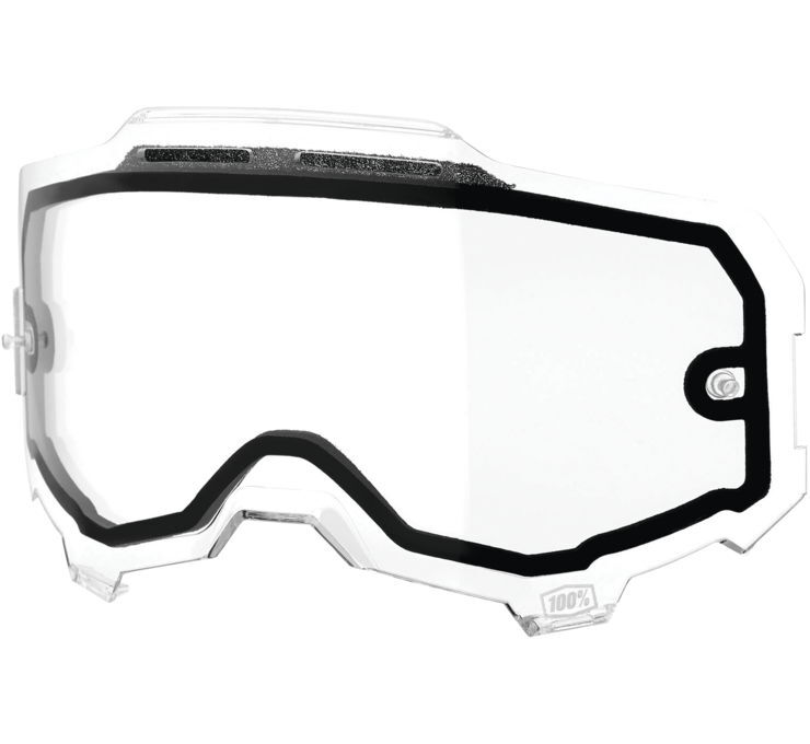 100% Armega Replacement Lens Vented Dual Pane Clear