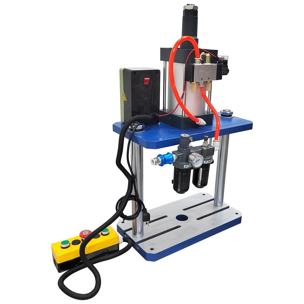 1763Lbs/800Kg Pneumatic Punch Press Machine w/Controller Dual Columns Two Boards