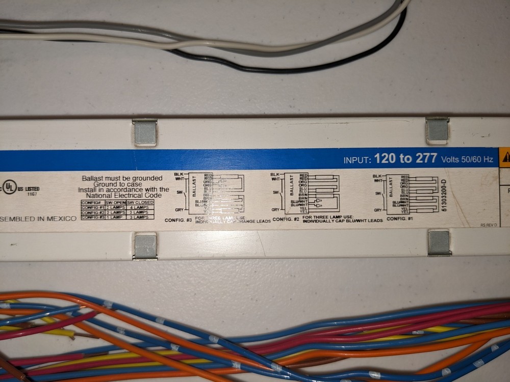 Universal Lighting Technologies B454PUNV-E Electronic Ballast 120-277V