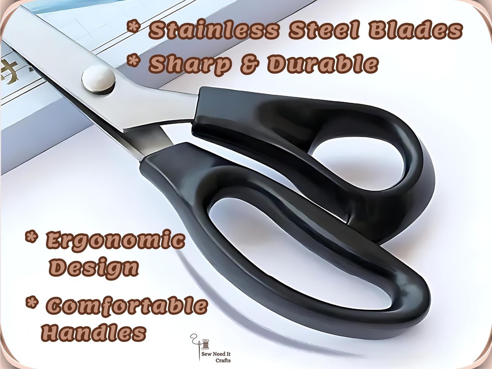 Zigzag, Scallop Professional Pinking Scissors 2-18mm, Crafts & Sewing Scissors