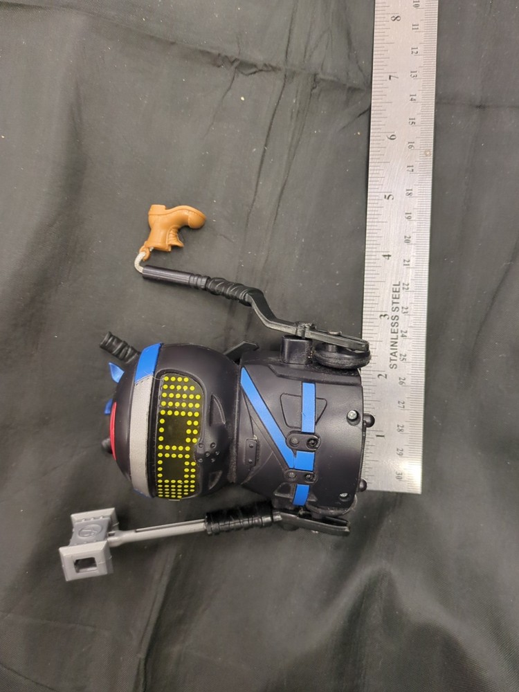 Spinmaster Ninja Bots Battling Robot -Black/Blue -Tested & Works