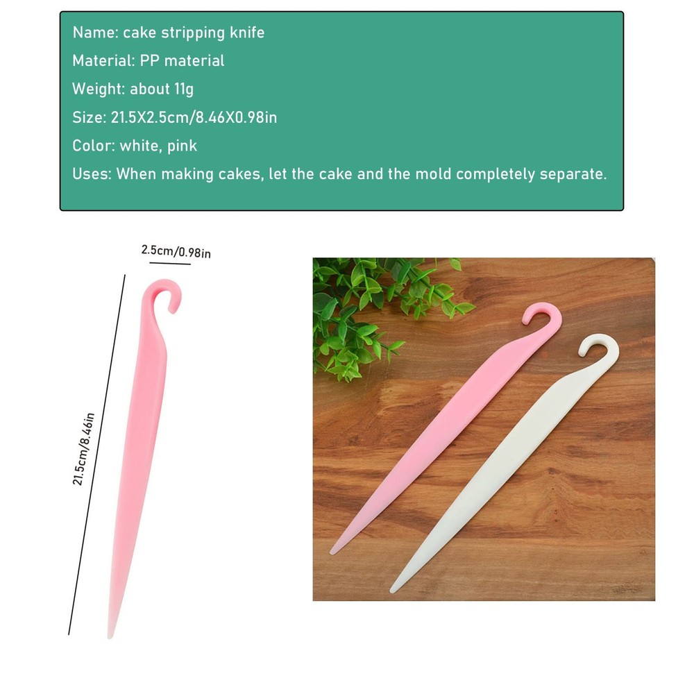 NentMent 4 Pack Cake Stripping Knife Scraper Cookie Demoulding Knives Release Ca