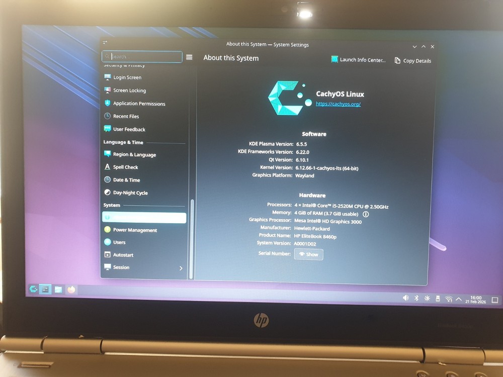 Linux CachyOS Desktop Edition 260124, Bootable Live and Install USB Flash Drive