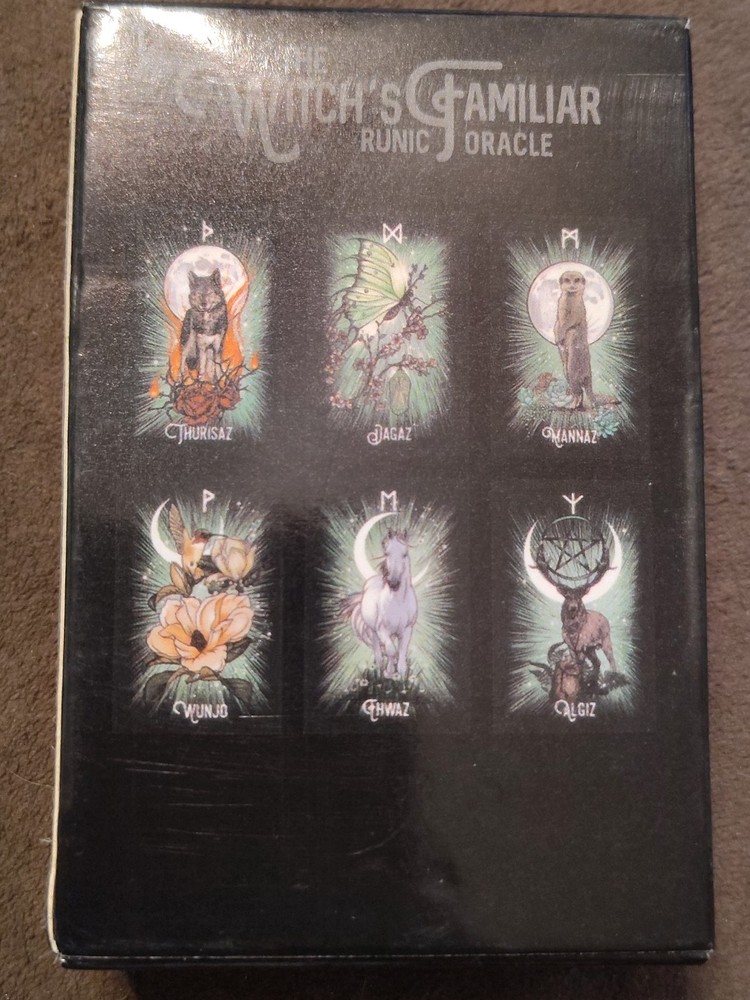 The Witch's Familiar Runic Oracle A White Witch Oracle Deck - EXC Preowned