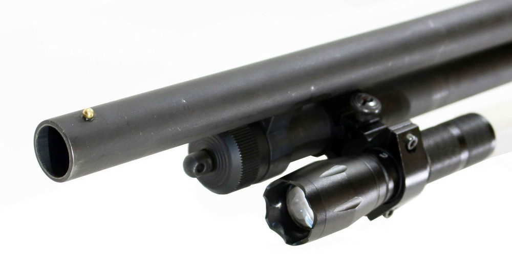 Trinity 1200 lumen strobe flashlight with mount for mossberg 590 hunting optics
