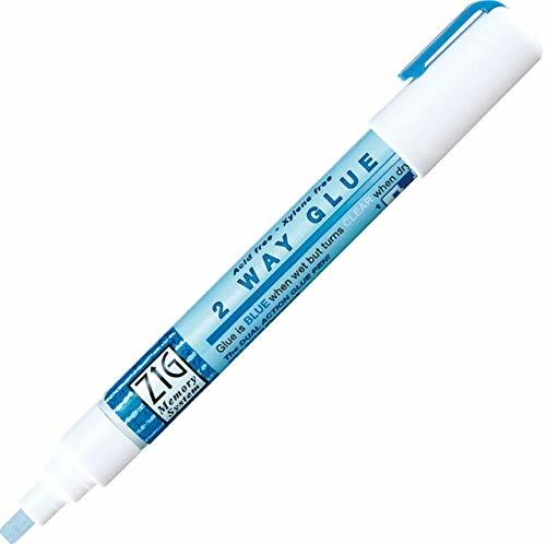 MSB15P Zig Memory System 2-Way Glue Pens, Chisel Tip, Pack of 6