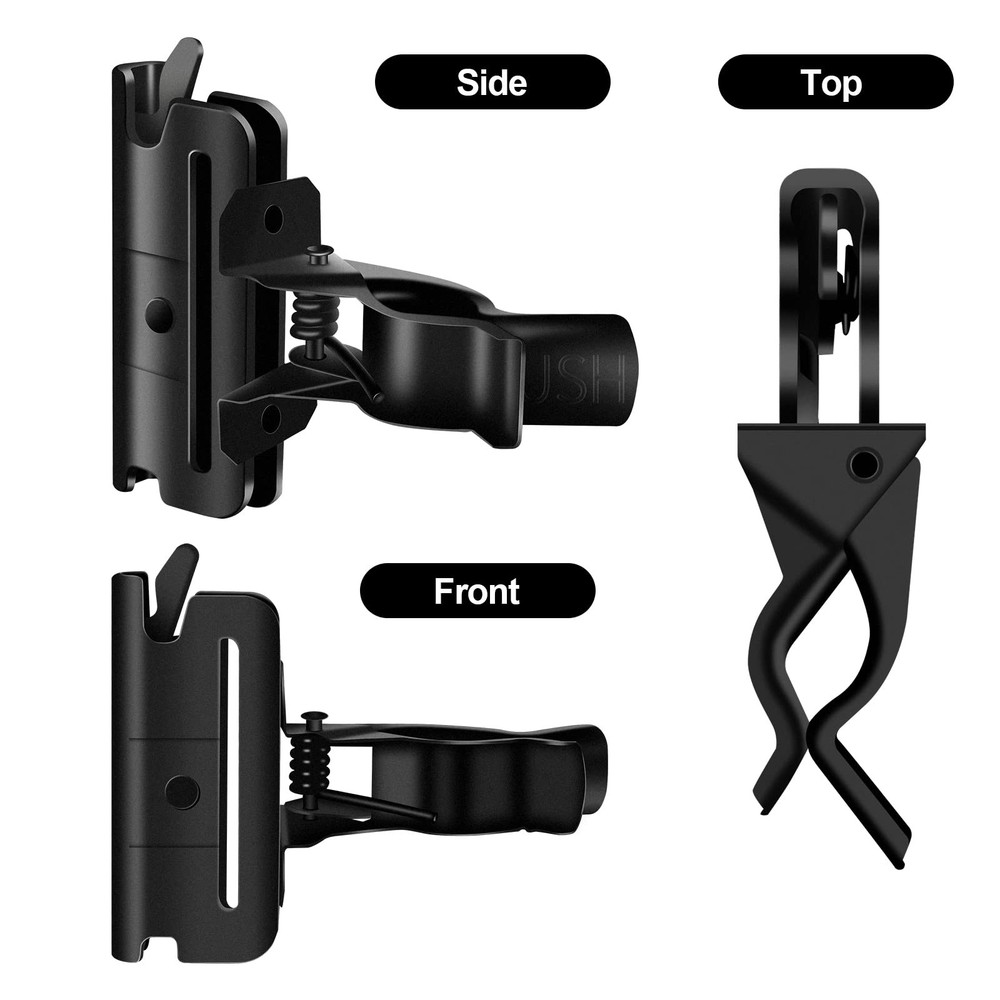 6 Pack E-Track Tool Holders |E Track Accessories for Enclosed Trailer Black