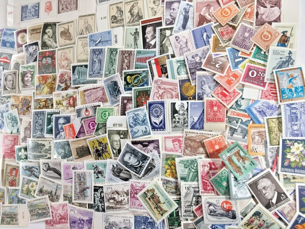 AUSTRIA - 300 Commemorative STAMPS, ALL DIFFERENT - MNH