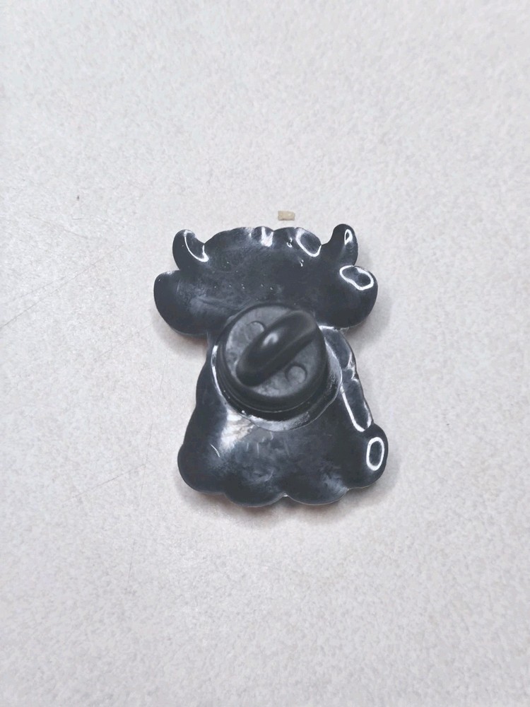 Pink Highland Cow Pin