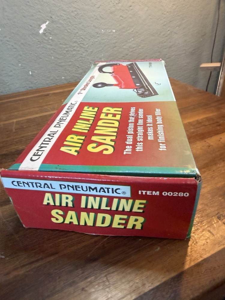 Central Pneumatic Air Inline Sander#280 Tested /Works