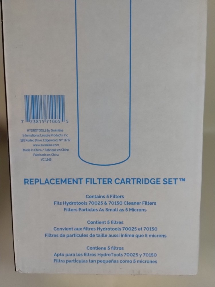 Swimline 5 Pack Cleaner Cartridge Replacement Element Technology