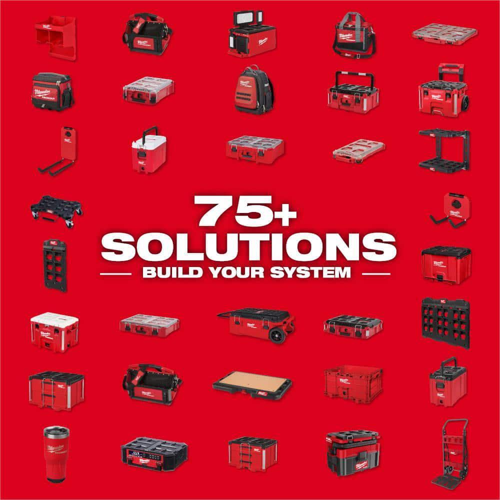 Durable Milwaukee PACKOUT Wall and Floor Mounting Plate Storage System