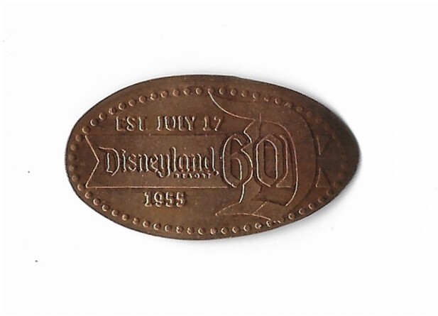 Disneyland 60th - Diamond Celebration - Pressed Penny - Retired