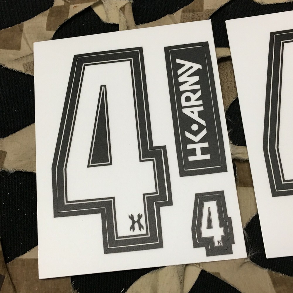 NEW HK Army Number Sticker Pack - 4