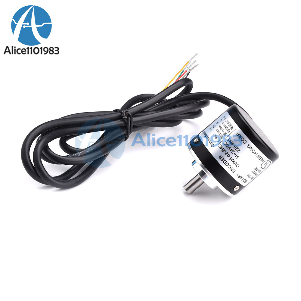 Incremental Rotary Encoder DC5-24V 100-1000P/R Photoelectric AB Two Phases