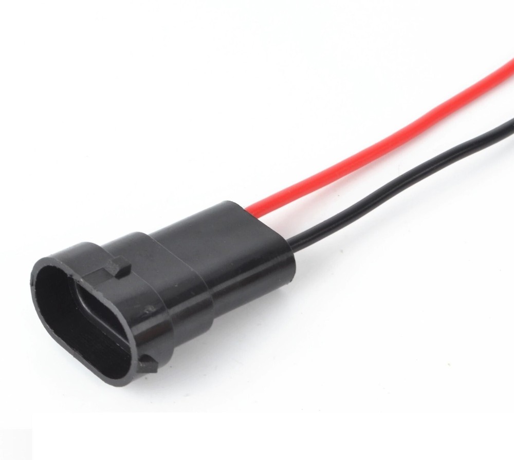 Conversion Wire H8 to H10 9145 Two Harness Fog Light Bulb Plug Socket Connector