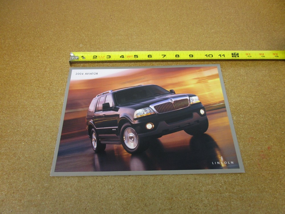 2004 Lincoln Aviator sales brochure 4 pg folder ORIGINAL