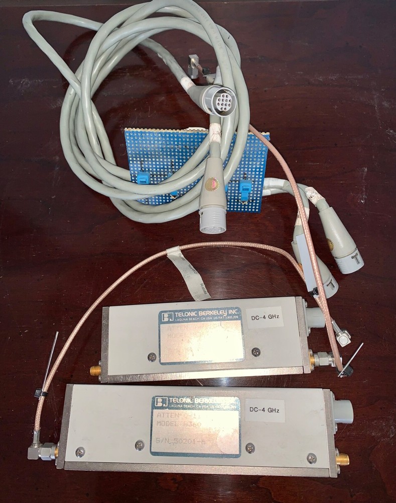 (2)Telonic Berkeley 8360 & 8367 Programmable Attenuators with Cables