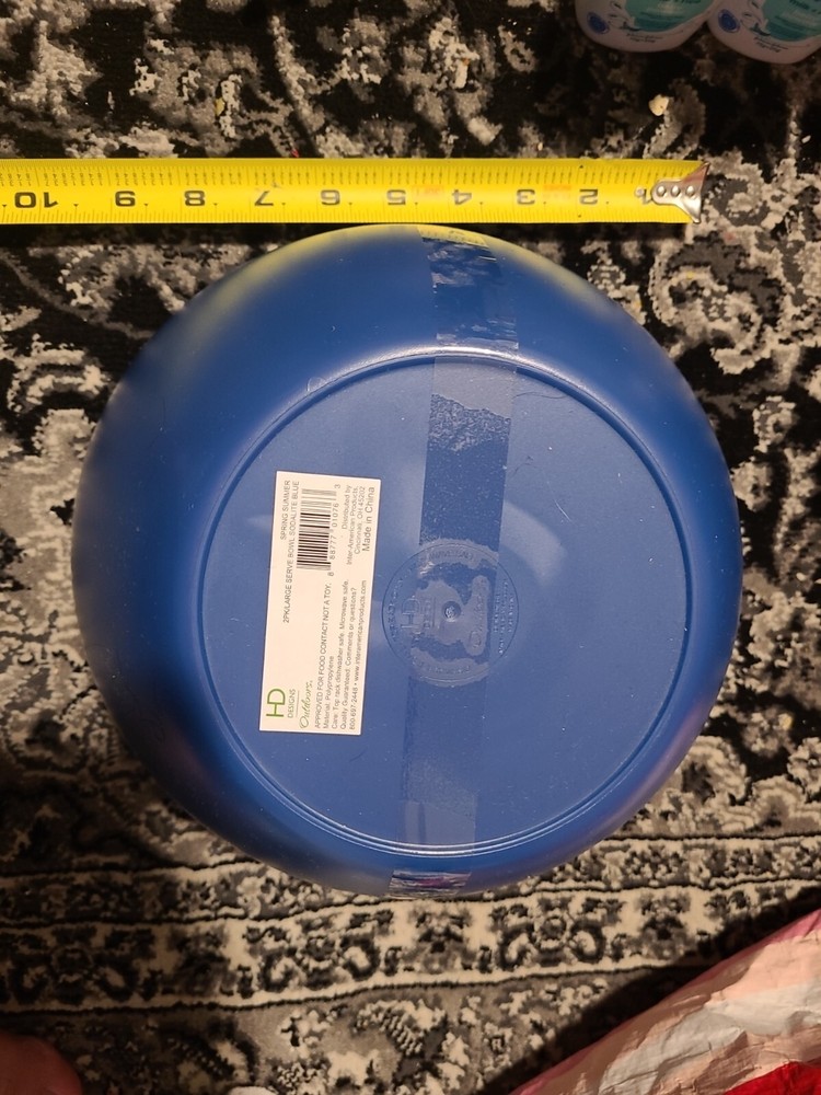 2PK/Large Serve Bowl, Spring Summer Polypropylene Sodalite Blue