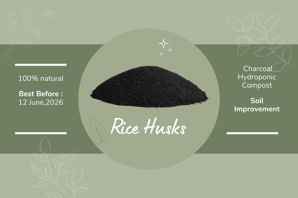 Hydroponic Compost Growing media Rice Husk Charcoal Soil Compost improvement