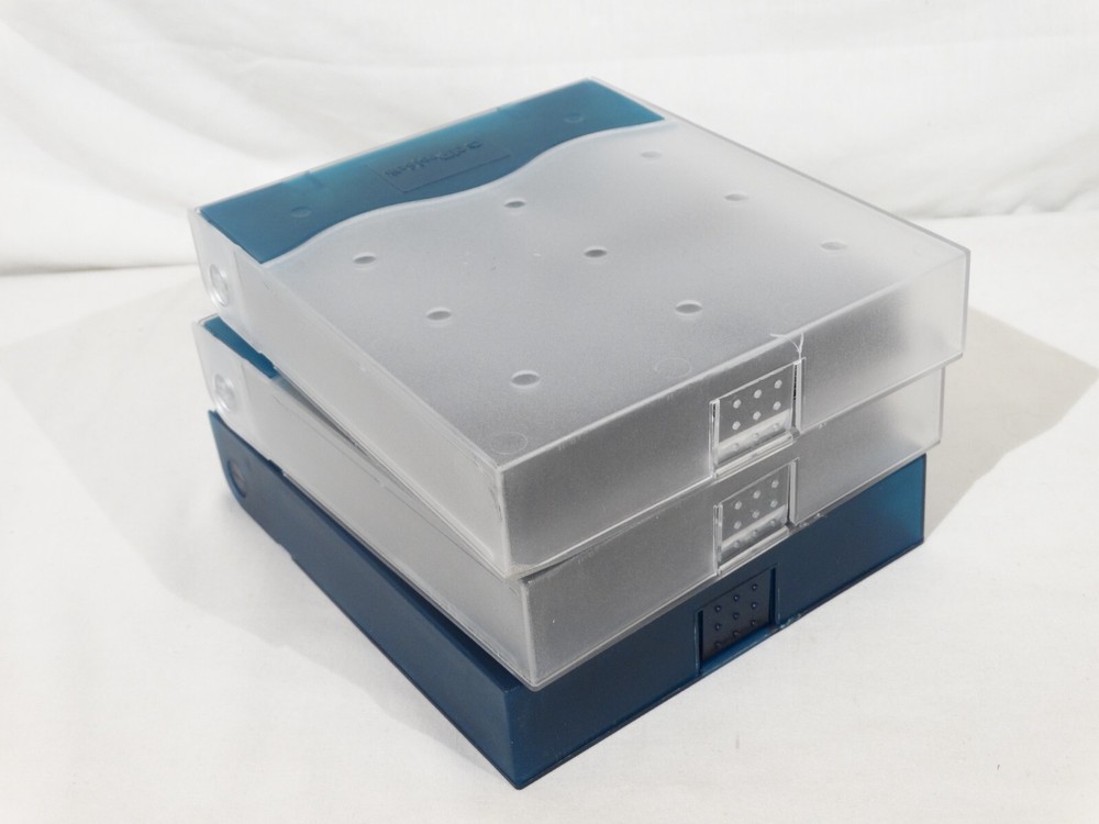 Lot Of (3) CDProjects CD Projects Plastic Blue Teal CD Storage Cases